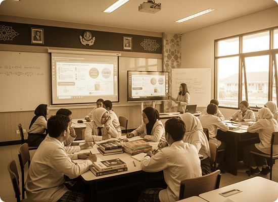 Suasana kelas dengan standar pembelajaran global