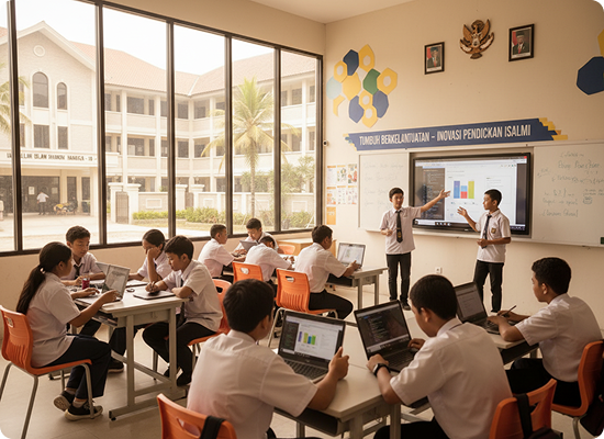 Kelas modern yang mengintegrasikan teknologi