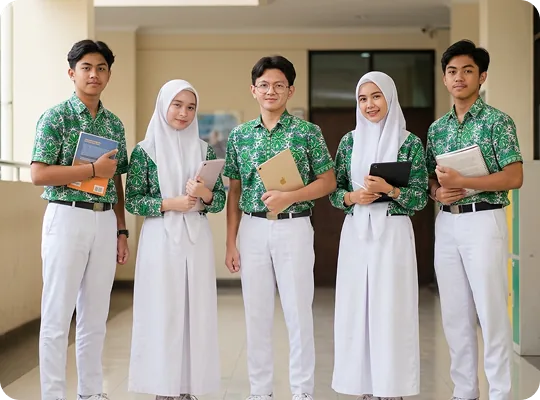 Siswa-siswi Sekolah Menengah Atas Alazka