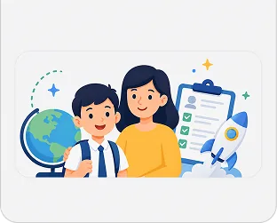 Ilustrasi visi berorientasi masa depan