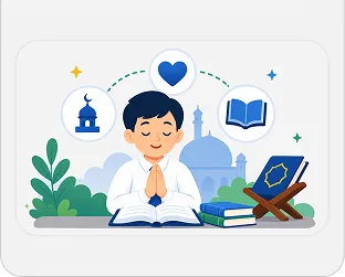 Ilustrasi visi IMTAQ sebagai fondasi