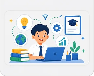 Ilustrasi visi IPTEK untuk keunggulan