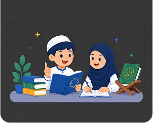 Ilustrasi misi pendidikan Islami dan berkualitas